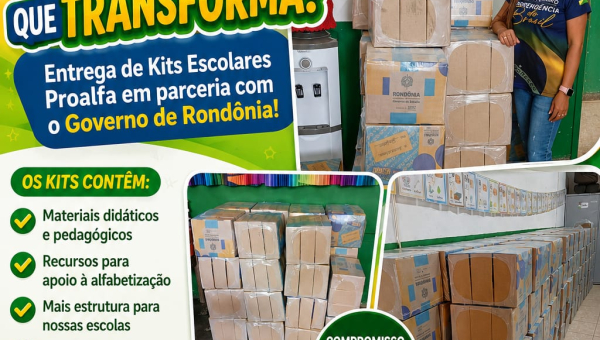 Prefeitura de Buritis e Governo de Rondônia realizam entrega de kits escolares para fortalecer a educação municipal